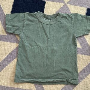 Kids Sage Green Short Sleeve T-Shirt